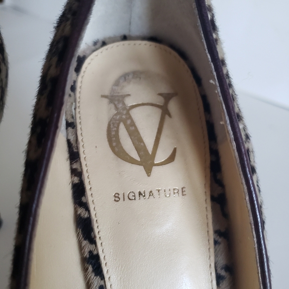 VINCE CAMUTO sz 9 STILETTO PORSPERA, BROWN HOUNDSTOOTH - Picture 4 of 16
